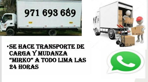 Transporte de carga y mudanzas Mirko las 24 horas a nivel nacional